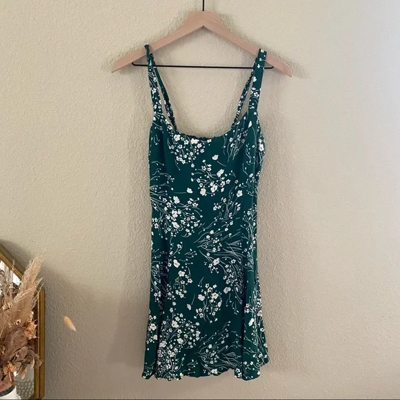 Reformation green floral mini dress - Picture 7 of 8